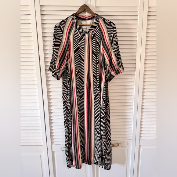 Anthropologie Geometric Midi Dress - Picture 2 of 4